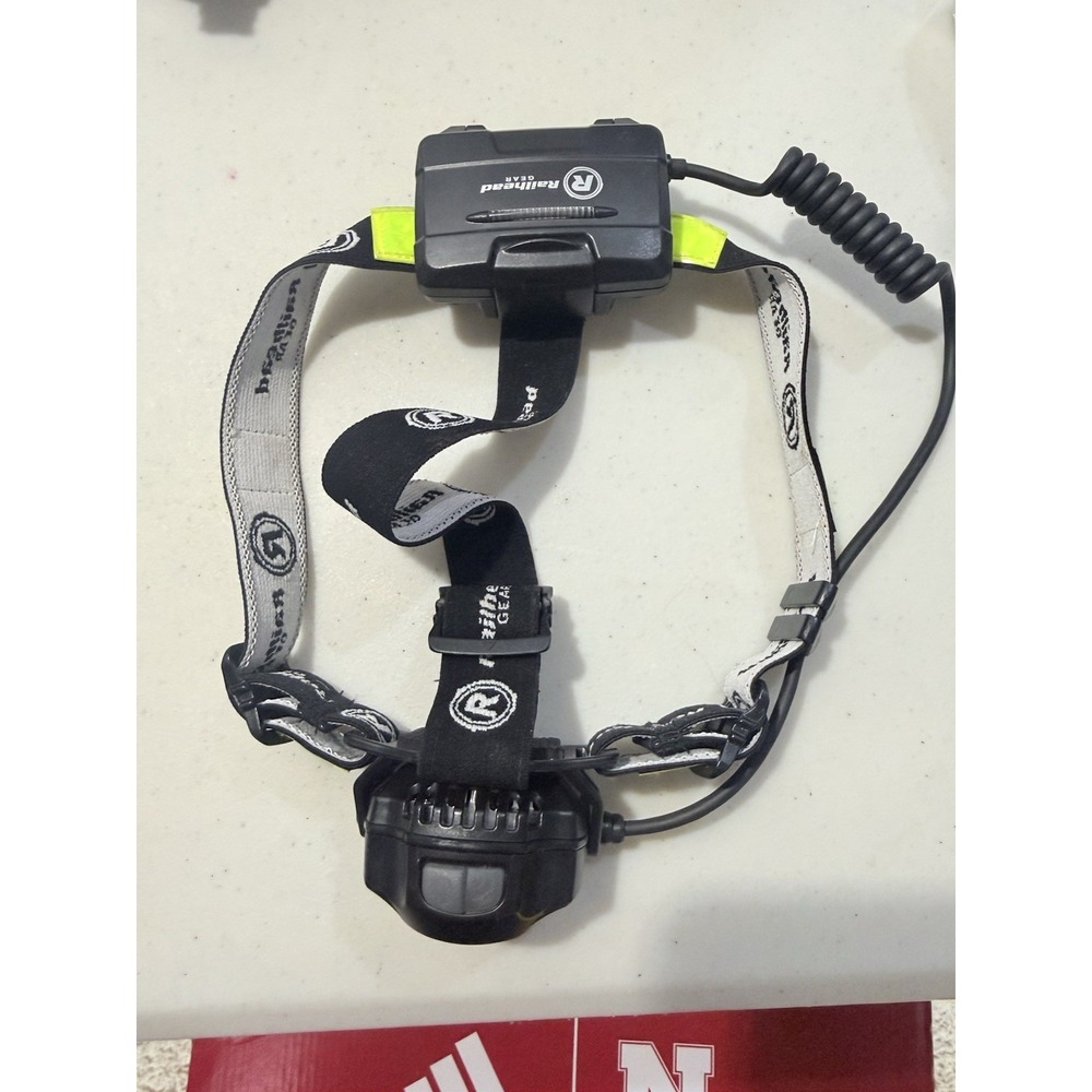 RAILHEAD GEAR KE-HLFC185 Headlamp,ABS‎ Plastic,Black,450lm 39F123